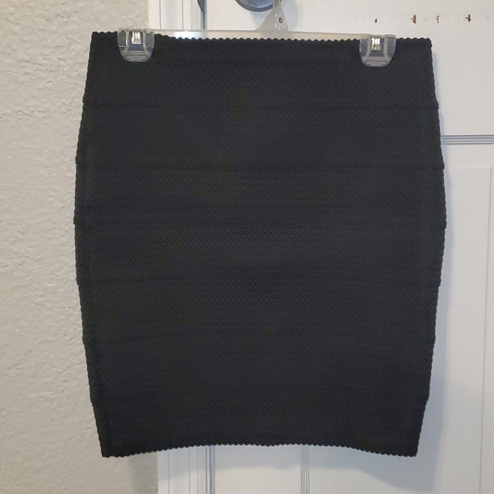 Black pencil skirt